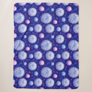 Abstract Texture with Glittering Orbs and Fuzzy Sherpa Blanket