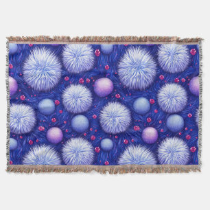Abstract Texture with Glittering Orbs and Fuzzy Throw Blanket