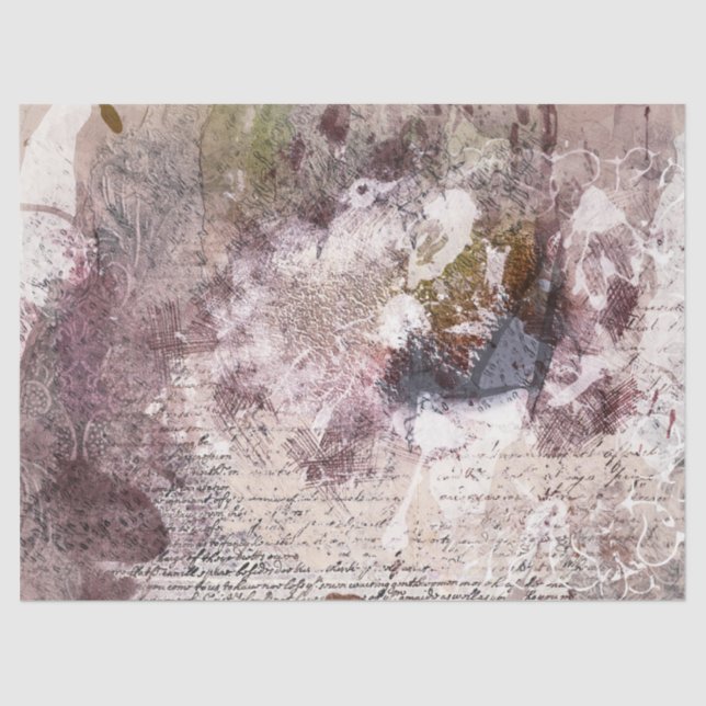 Abstract Textured Beige Background Decoupage Tissue Paper (Front)