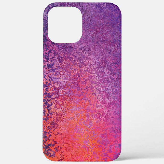 Abstract textured design in pink and purple Case-Mate iPhone case (Back)