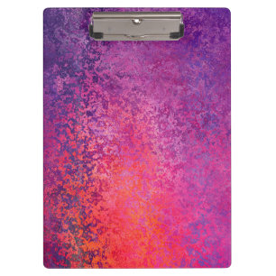 Abstract textured design in pink and purple clipboard