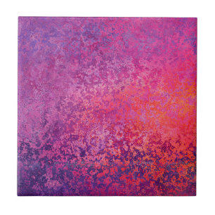 Abstract textured design in pink and purple tile