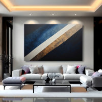 Abstract Textured Diagonal Blue Gold