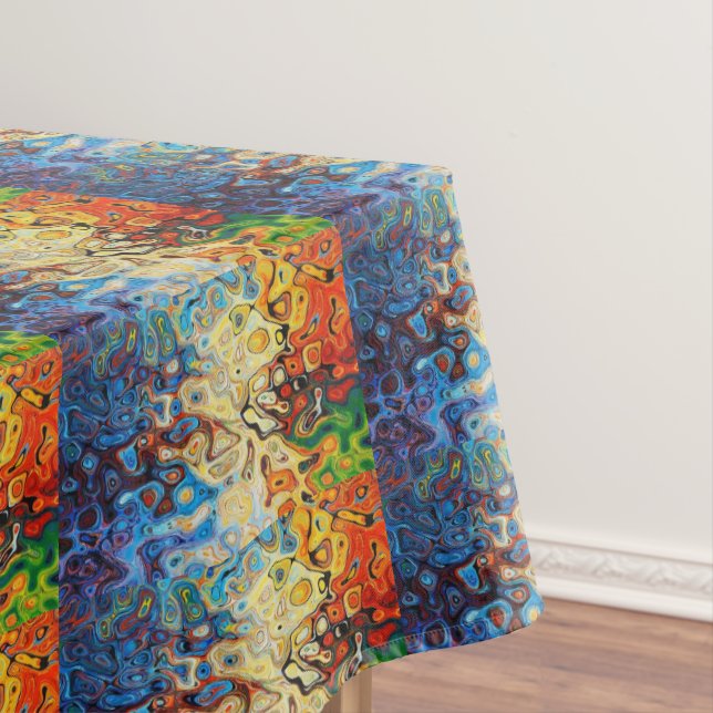 Abstract textured pattern tablecloth (In Situ)