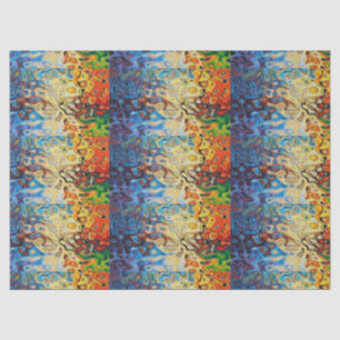 Abstract textured pattern tissue paper