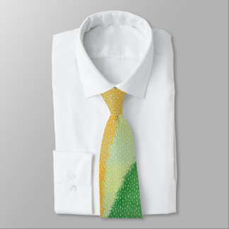 Abstract Textured Yellow Green Ombre Tie