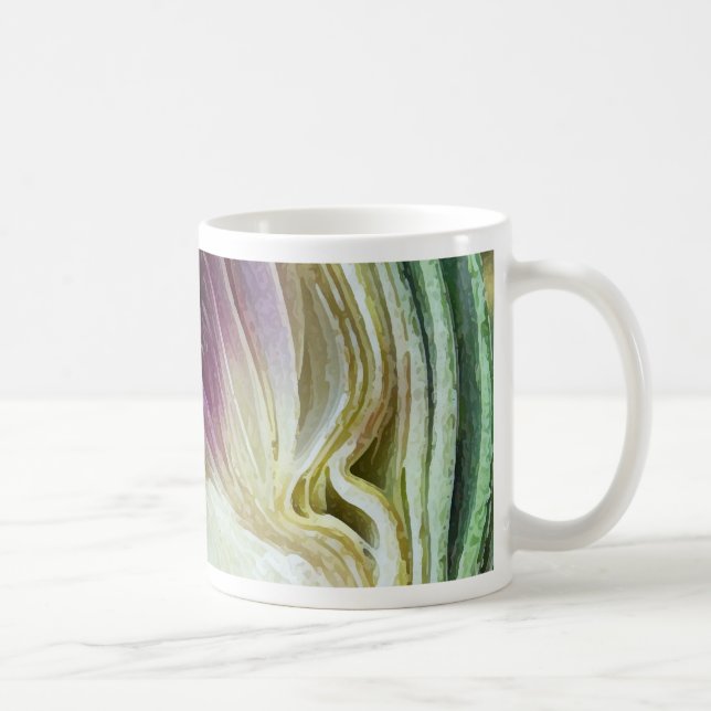 Abstract Textures Artichoke Profile Coffee Mug (Right)