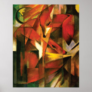 Abstract ~ The Fox by Franz Marc Poster