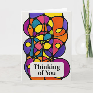 Abstract Thinking of You  Card