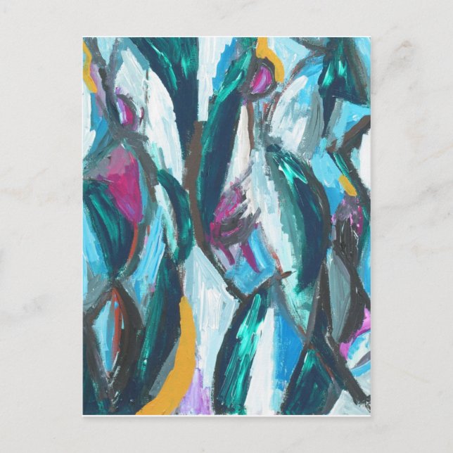 Abstract Three Graces (abstract expressionism) Postcard (Front)