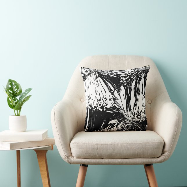 Abstract throw pillow (Chair)