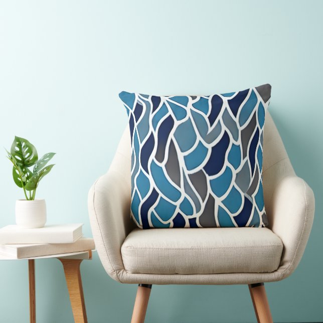 Abstract Throw Pillow (Chair)