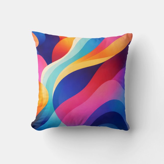 Abstract throw pillow (Front)