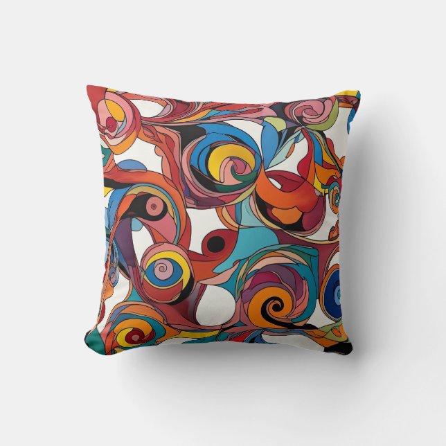 abstract-throw-pillow cushion (Front)