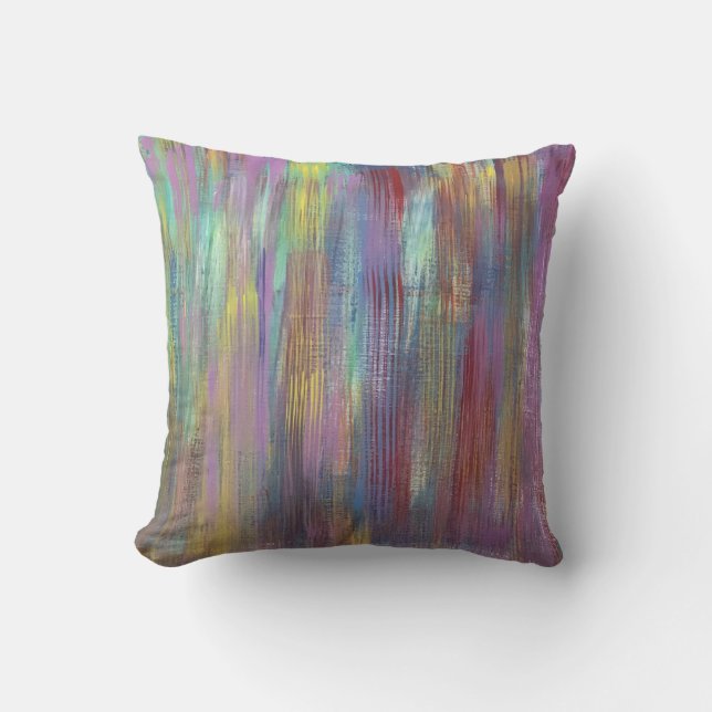 Abstract Throw Pillow "Stripe Design" (Front)