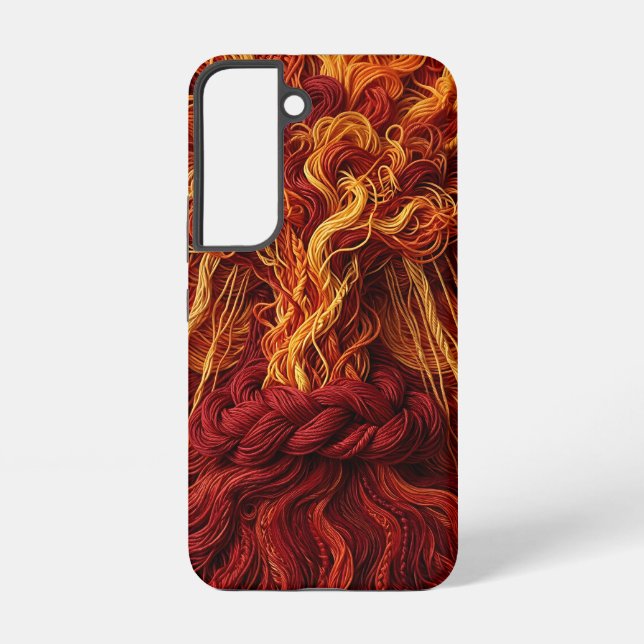 Abstract Thunderstorm Cloud Thread Samsung Cases (Back)