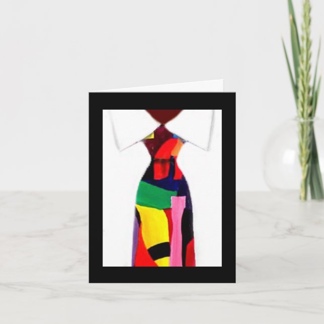 "Abstract Tie" Card by Alicia L. McDaniel (Front)