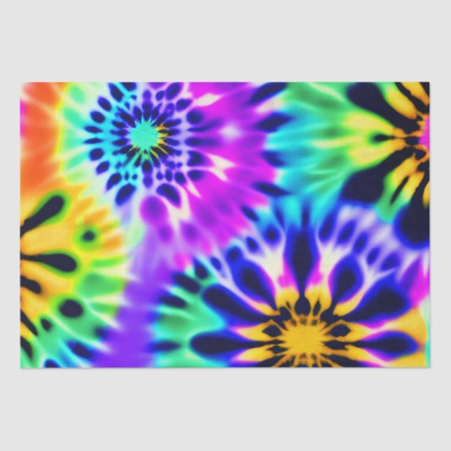 Abstract Tie Dye Adire Pattern Tissue Paper (Front)