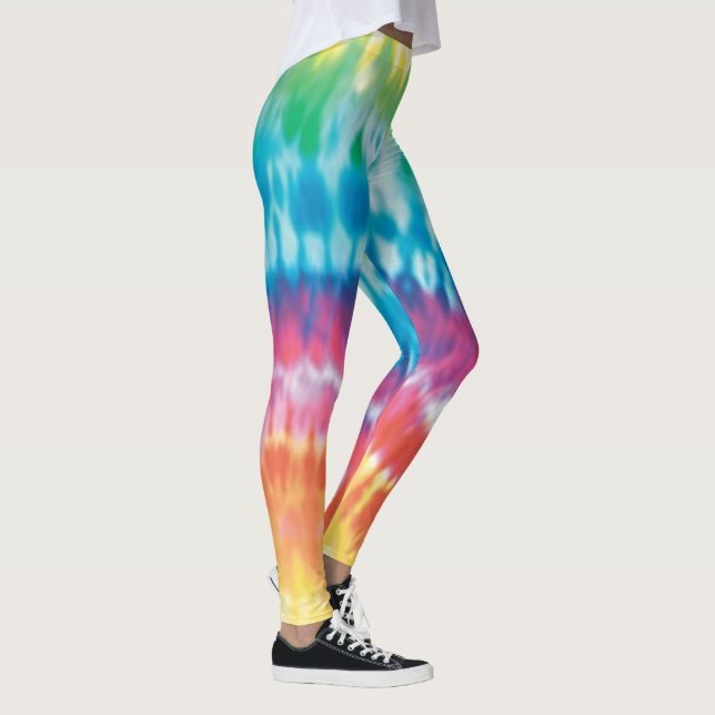 Abstract Tie Dye Leggings (Right)