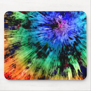 Abstract Tie Dye Mouse Mat