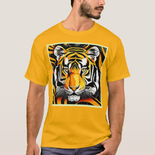 Abstract Tiger Art T-Shirt