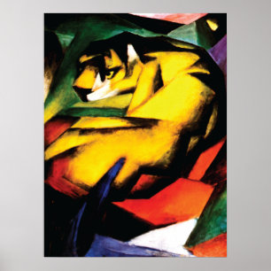 Abstract ~ Tiger by Franz Marc Poster