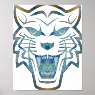 Abstract tiger print