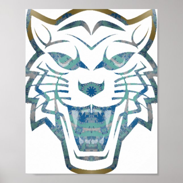 Abstract tiger print (Front)