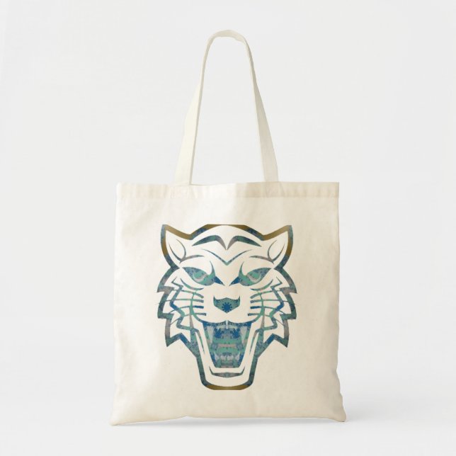 Abstract tiger print tote bag (Front)