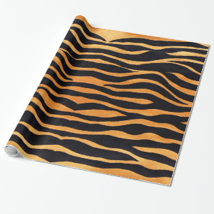 Abstract Tiger Print Wrapping Paper