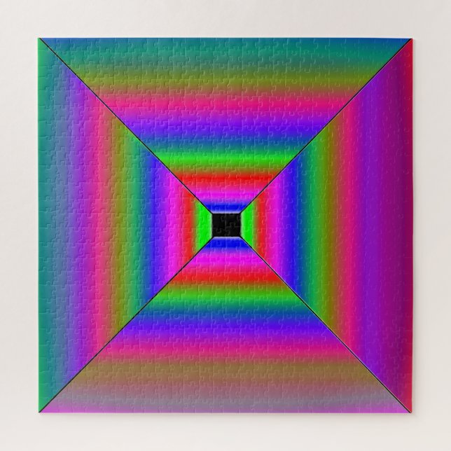 Abstract tile art jigsaw puzzle (Vertical)