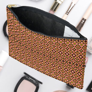 Abstract Tile Pattern Accessory Pouch