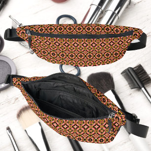 Abstract Tile Pattern Bum Bags