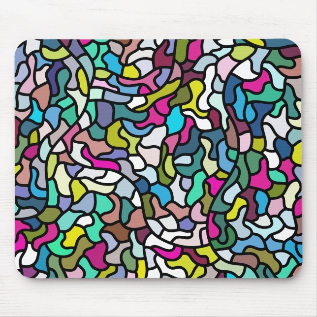 Abstract Tiled Background Mouse Mat (Front)