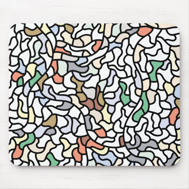 Abstract Tiled Background Mouse Mat (Front)