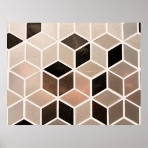 Abstract tiled background. poster