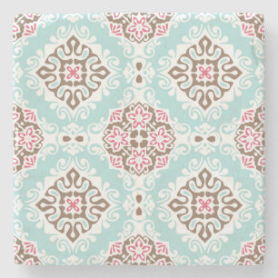Abstract Tiled: Vintage Seamless Pattern Stone Coaster