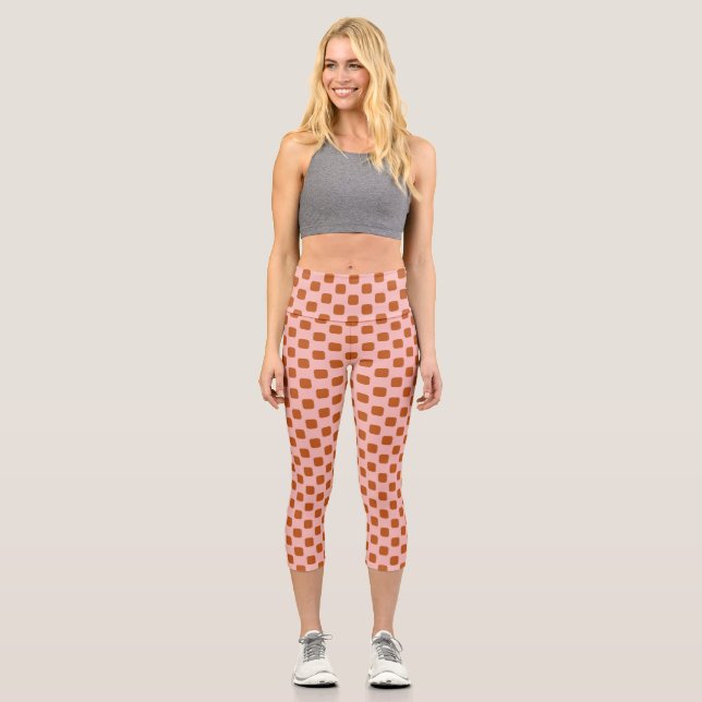 ABSTRACT TILES PATTERN. CAPRI LEGGINGS (Front)