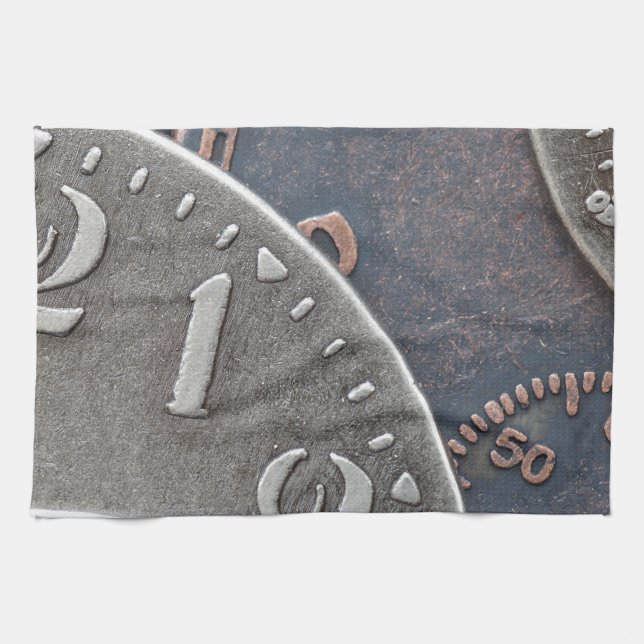 Abstract Time Tea Towel (Horizontal)