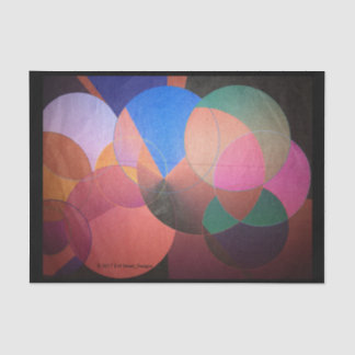 Abstract Tissue Paper Black Trim