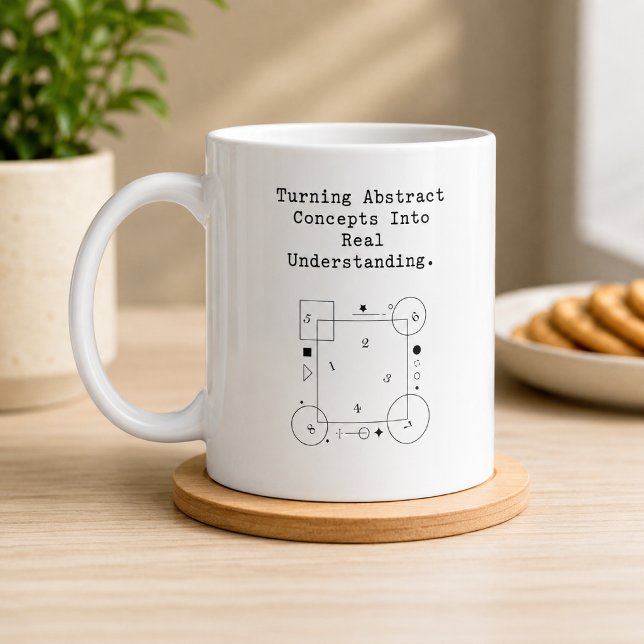 Abstract to Real Understanding | Math Clarity Coffee Mug (Creator Uploaded)