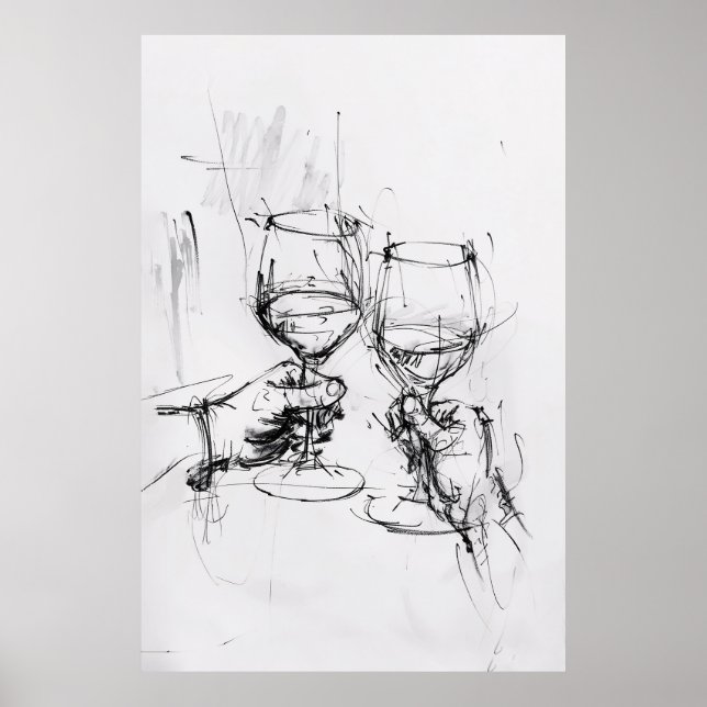 Abstract Toast Sketch - Poster (Front)
