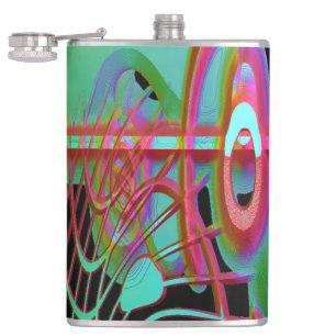 Abstract Togetherness Flask