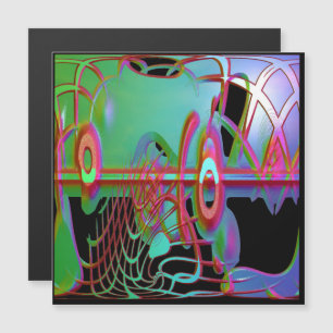 Abstract Togetherness Magnetic Card