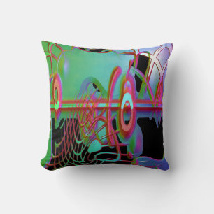 Abstract Togetherness Throw Pillow