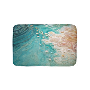 Abstract Topographic Ocean Art Bath Mat
