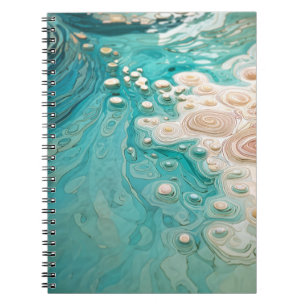 Abstract Topographic Ocean Art Notebook