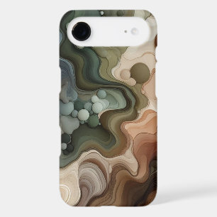Abstract Topographic Phone Case — Flowing Earth To