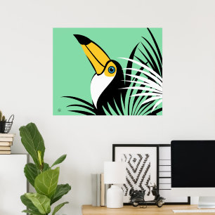 Abstract Toucan Art Poster