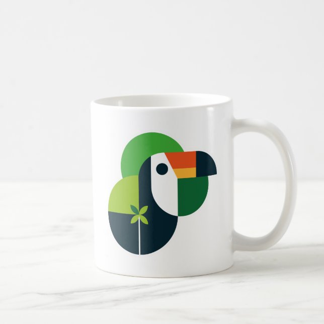 Abstract Toucan Iconic Brazilian Bird Inspired Art Coffee Mug (Right)